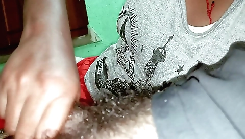 Amorous sex scene showing a hairy slut and a big cock