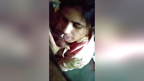 Amateur wife gives a handjob and receives a blowjob