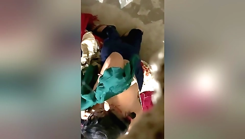 A petite brunette has her pussy fucked in the bedroom