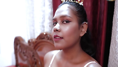 Cuckold fucks his wife with a huge dick in front of the camera