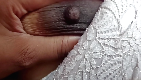 Amateur desi wife with a large boobies has fun with husband