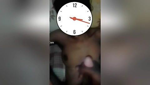 Big-boobied amateur brunette gets a nice cumshot on her