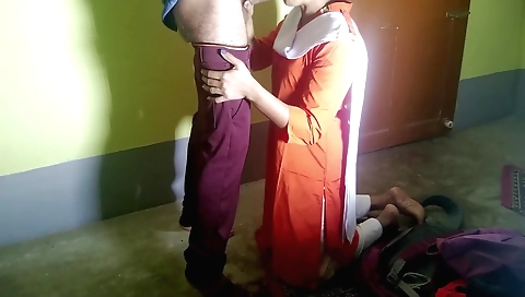 Exam paper turned into a big pecker that got drilled