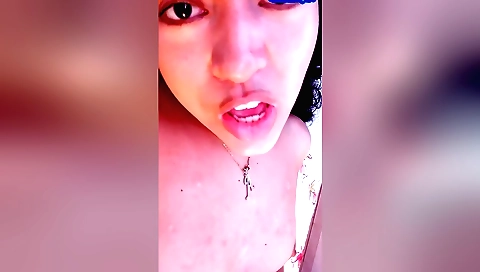 Sexy brunette babe with a hot body giving her lover a fetish