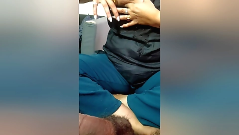 Indian step family video with a hairy pussy and a fat dick