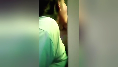 Amateur brunette milf sucks her stepbrother's cock