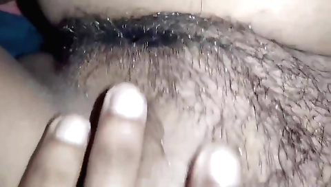 Amateur brunette with hairy bush fucks her boyfriend
