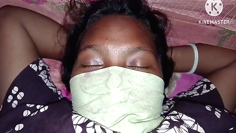 Curly brunette girl with black hair and curly hair in a POV