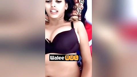 Indian amateur porn video with a cute brunette girl
