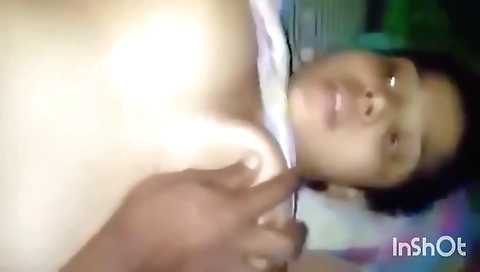 Indian amateur teen 18+ with a pair of big tits and a pair of ass