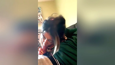 Amateur interracial porn video with a hot brunette girl