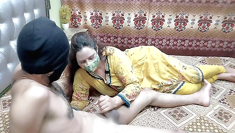 Indian babe with a juicy mouth and big tits doing porn