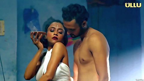 Brunette milf in a sexy dress gets off on the internet