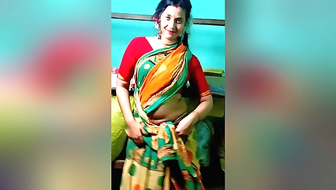 Hindu yoga teacher fucks her pussy in solo sex video