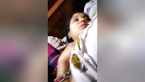 Big tits brunette gets fucked in webcam solo video