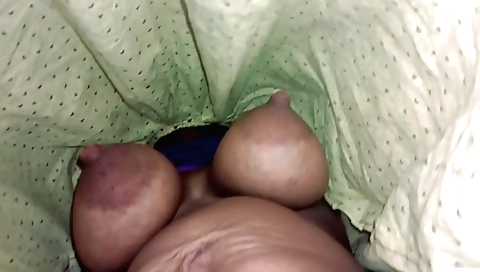 Indian babe with big tits gives her stepson a ride