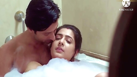 Brunette Indian girl with small tits and short legs is fucked