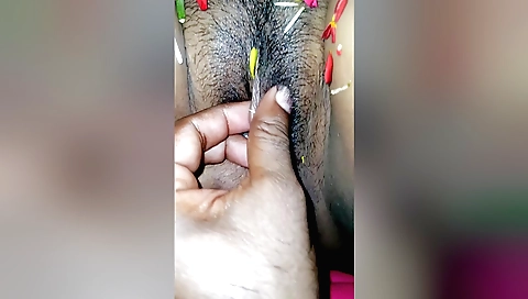 Indian couple enjoys roleplay romance in their kitchen side