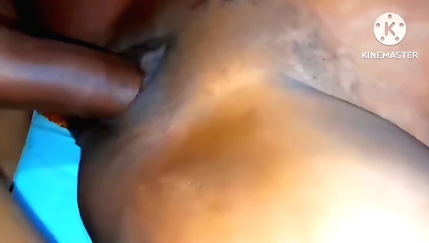 Indian couple having a threesome on the bedroom table