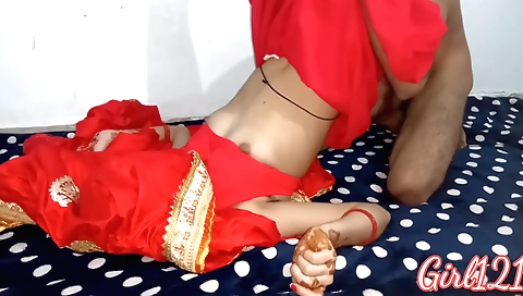 Indian girl with big tits having fun with boyfriend
