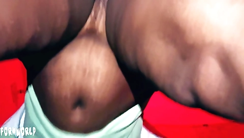 Hot amateur babe in red underwear and sexy stockings