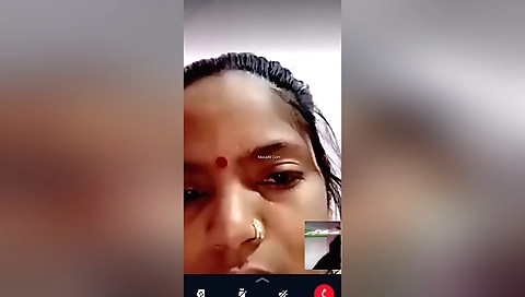 Hairy amateur chick showing her huge natural boobs