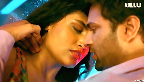 Brunette milf with big booty gives a nice blowjob to the guy