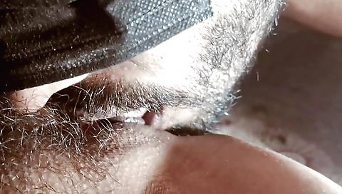 Indian hairy babe with a hairy bush fucks her boyfriend