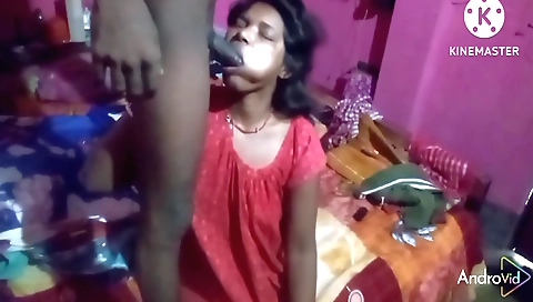 Amateur stepsister-inlaw drunk on cock water in the morning