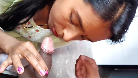 Indian woman sucking my dick in amateur hd pov scene