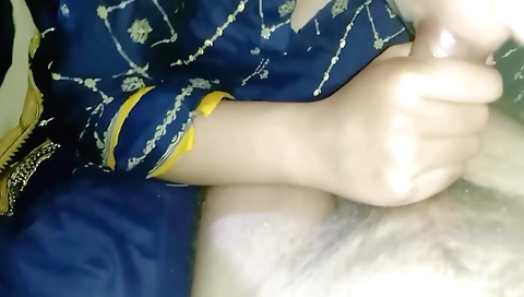 Indian big tits bhabhi sucks big dick and eats cum