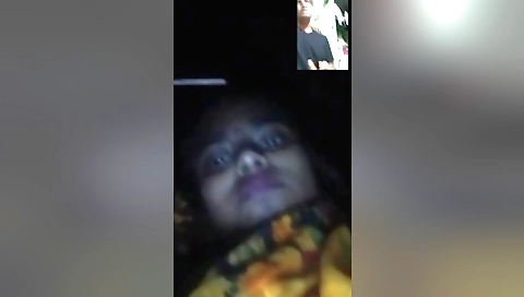 Hairy brunette in white dress makes homemade solo video