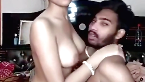 Indian girl with natural tits takes hot cock in homemade clip