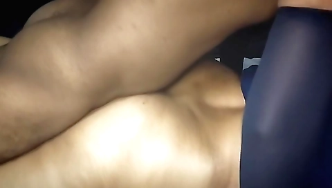 Brunette is getting her ass pounded and her pussy licked