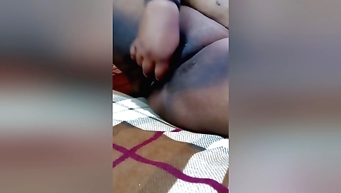 Indian brunette wife with a fat ass and cucumber 07992