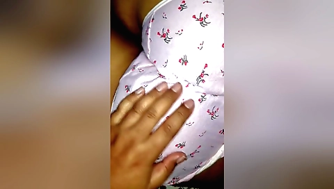 Indian girl wearing panty and showing off her big booty