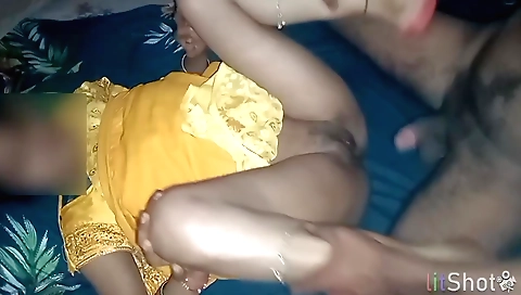 Indian brunette gets banged in her mouth in the bedroom