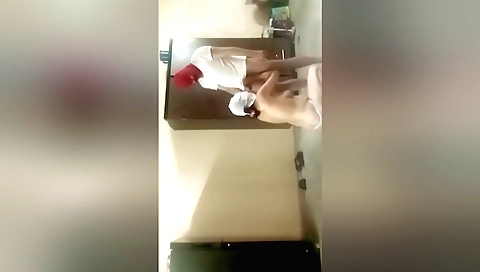 Hot brunette is making out with the amateur rom-com vid