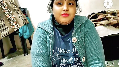 Indian brunette is getting her ass rubbed by a big dick