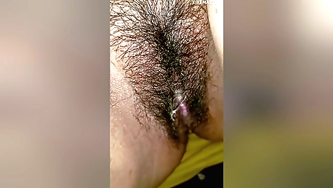 Indian babe with a hairy pussy shows some fun in her village