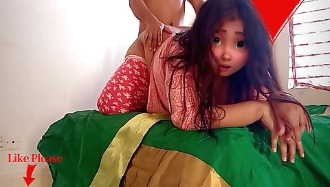 Indian brunette cheating with husband and sex with ex-boyfriend