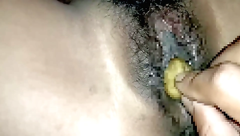 Busty brunette girl enjoys her boyfriend's dick and toys