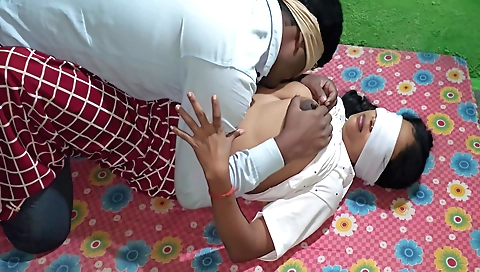 Busty brunette gets her hairy pussy creased by a hard dick