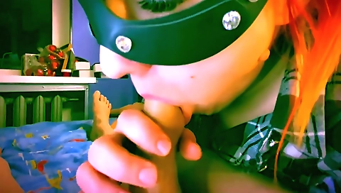 Indian redhead with a lovely face gets her pussy filled