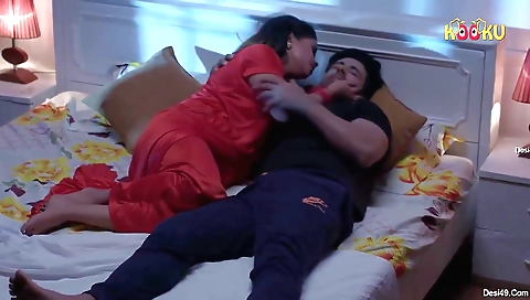 Brunette hottie and sexy ass with big boobs with a big ass gets job