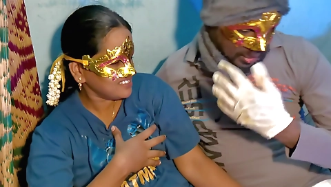 Amateur brunette is on her knees and she is making a mess of body